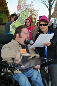 Russell at Affordable Housing action